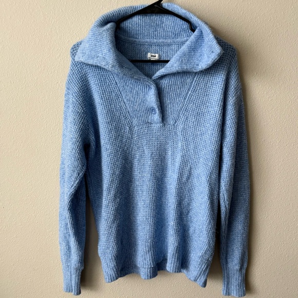 Aerie CozyUp Waffle Button Sweater - Picture 2 of 5